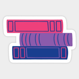 Bi Book Pride Stack Sticker